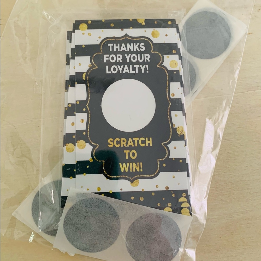 Amazon Gold and Black Loyalty Scratch Cards